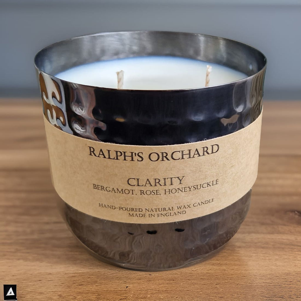 2-Wick Dimpled Black Candles