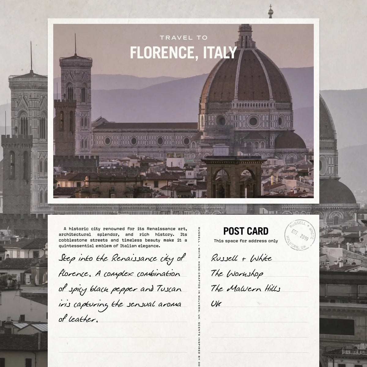 Firenze Leather 100ml Reed Diffuser