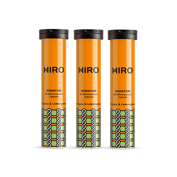 HIRO Hydration – Ginger & Lemongrass (3 Pack)