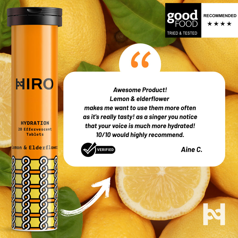 HIRO Hydration – Lemon & Elderflower (3 Pack)