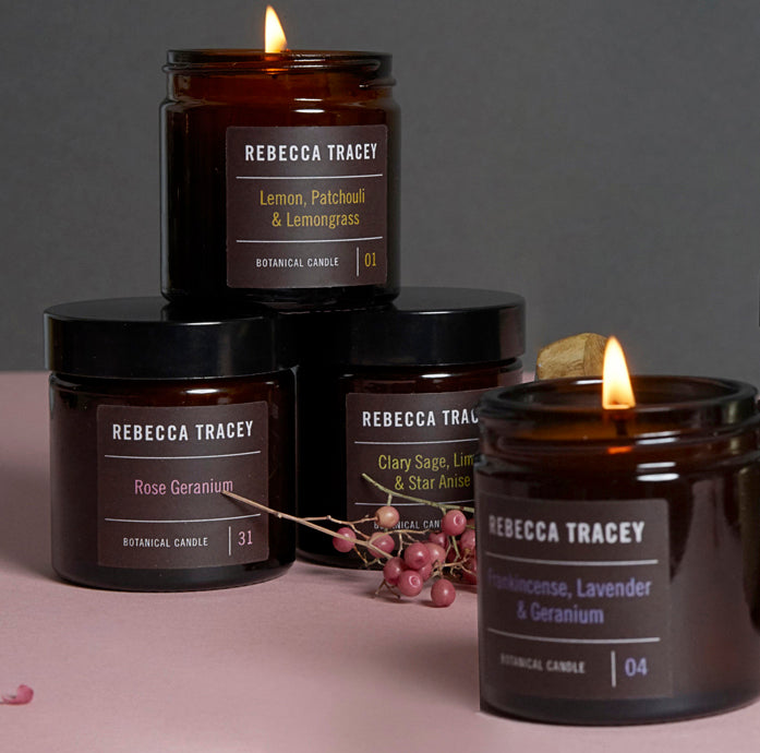 Rebecca Tracey Clary Sage, Lime and Star Anise candle collection