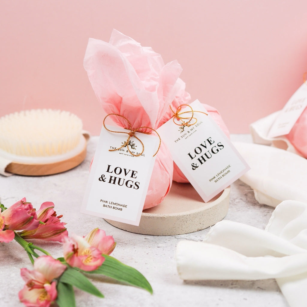 Love & Hugs Pink Lemonade Bath Bomb