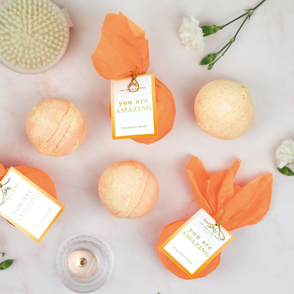 You Are Amazing Peach Bath Bomb