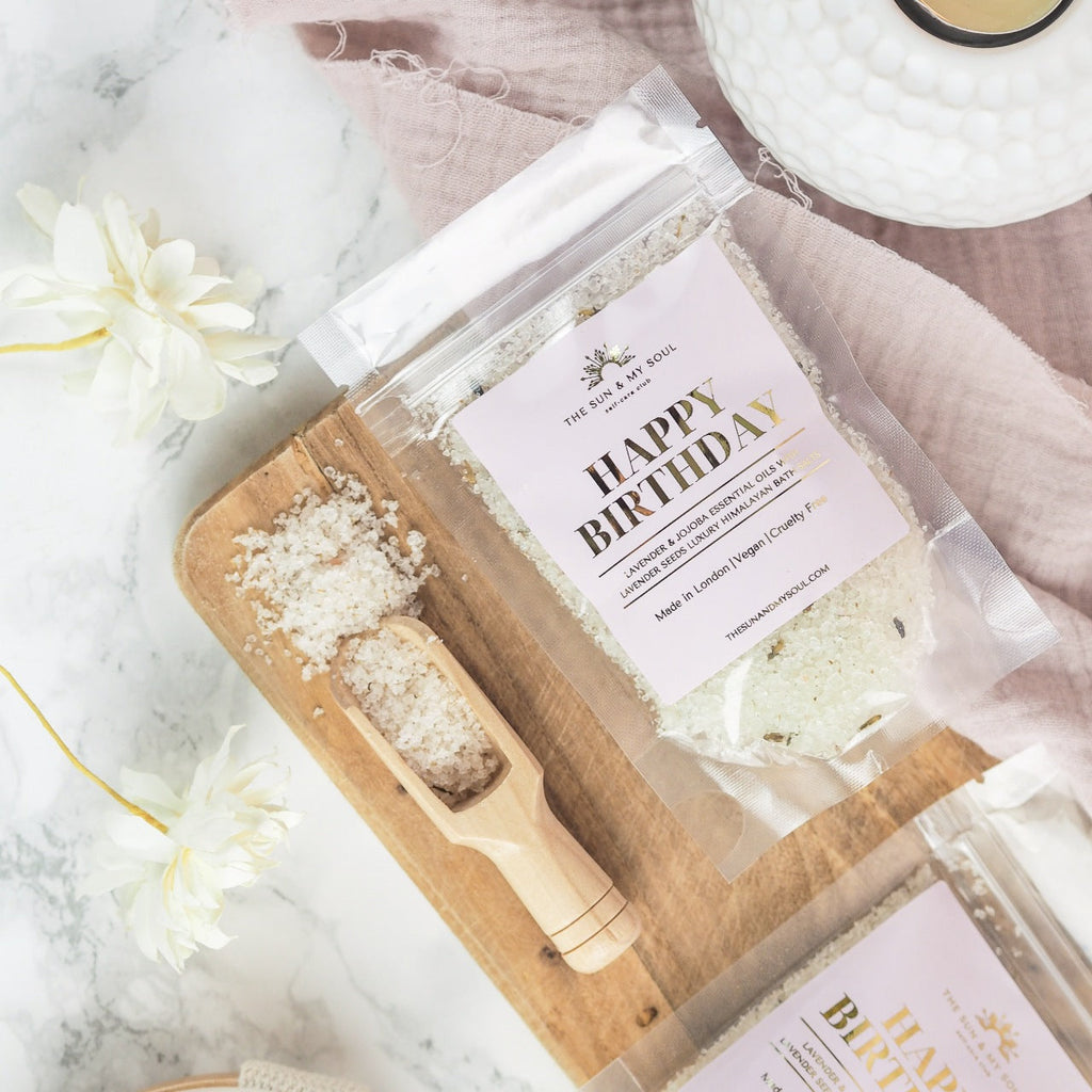 Happy Birthday Lavender Himalayan Bath Salts