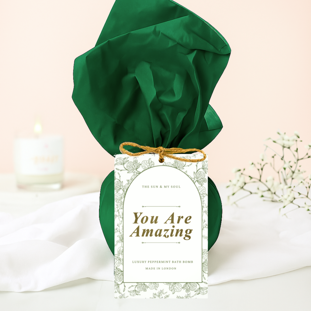 You Are Amazing Vintage Peppermint & Tea Tree Bath Bomb