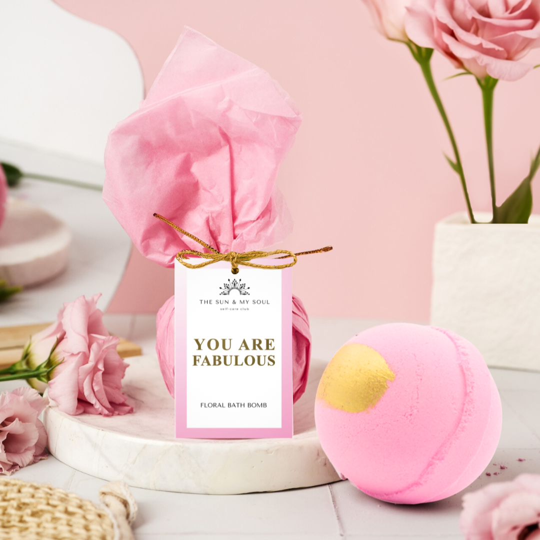 You Are Fabulous Floral Bath Bomb