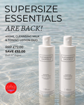 August promotion Supersize Essential Cleansing Milk and Toning Lotion Duo