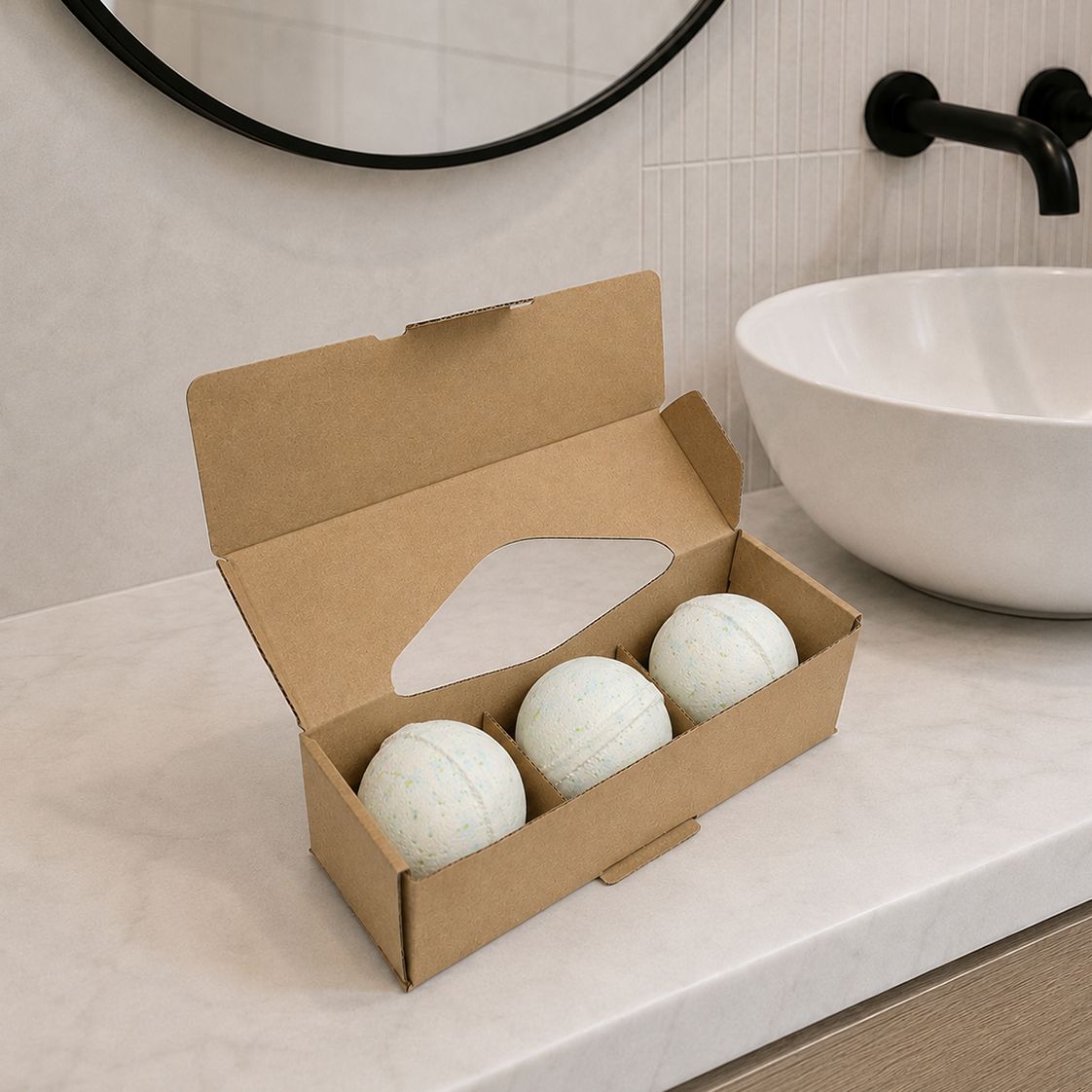 Stress Buster bath bombs included in the Poise Calm and Unwind Ritual