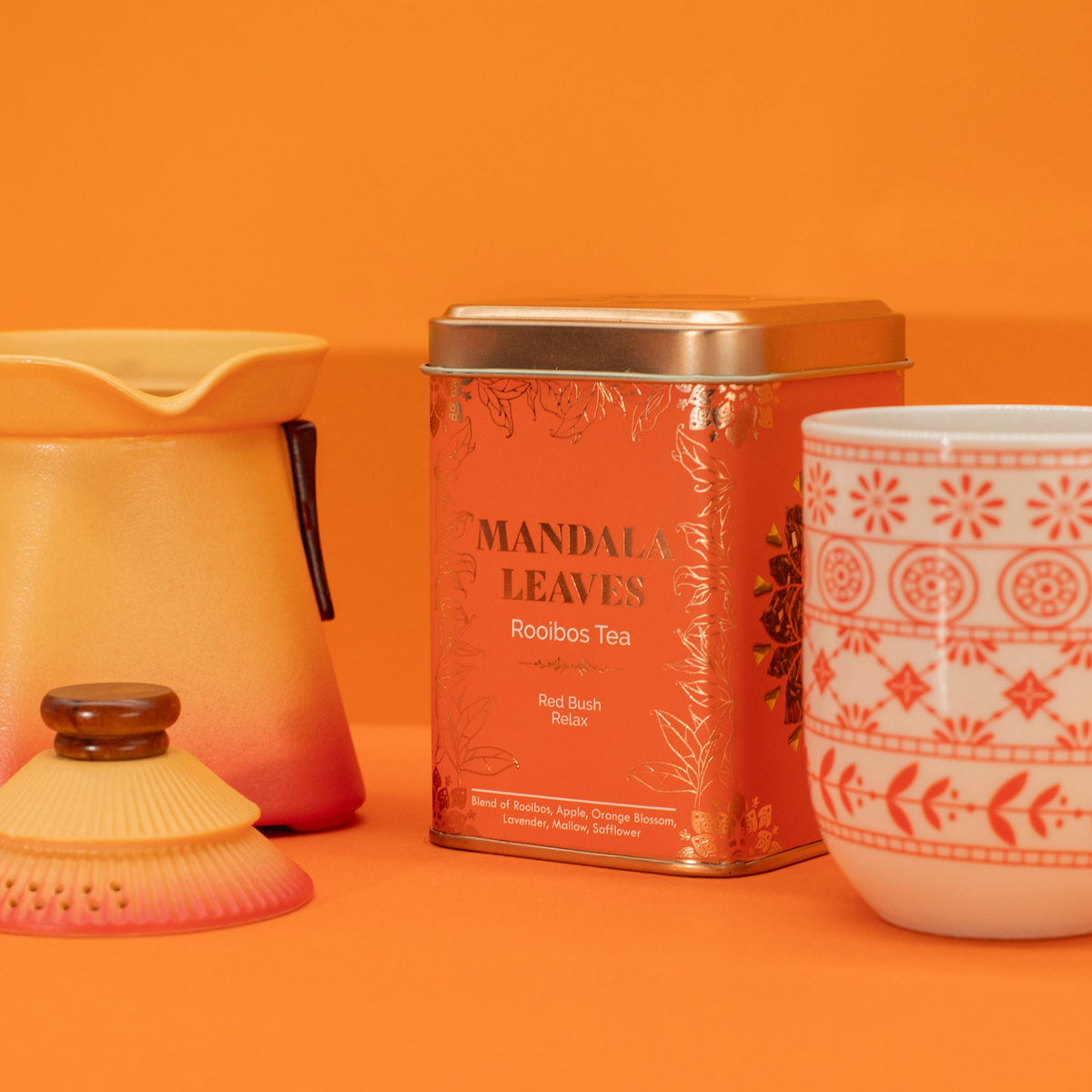 Rooibos Relax Tea – Lavender, Apple & Orange Blossom, 50g Tin