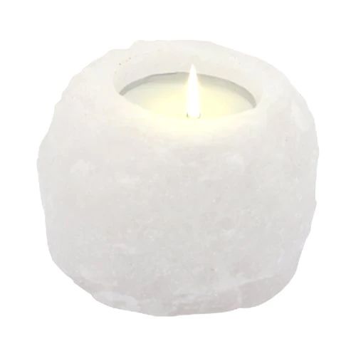 Natural Himalayan Salt Candle Holder – 600–800g