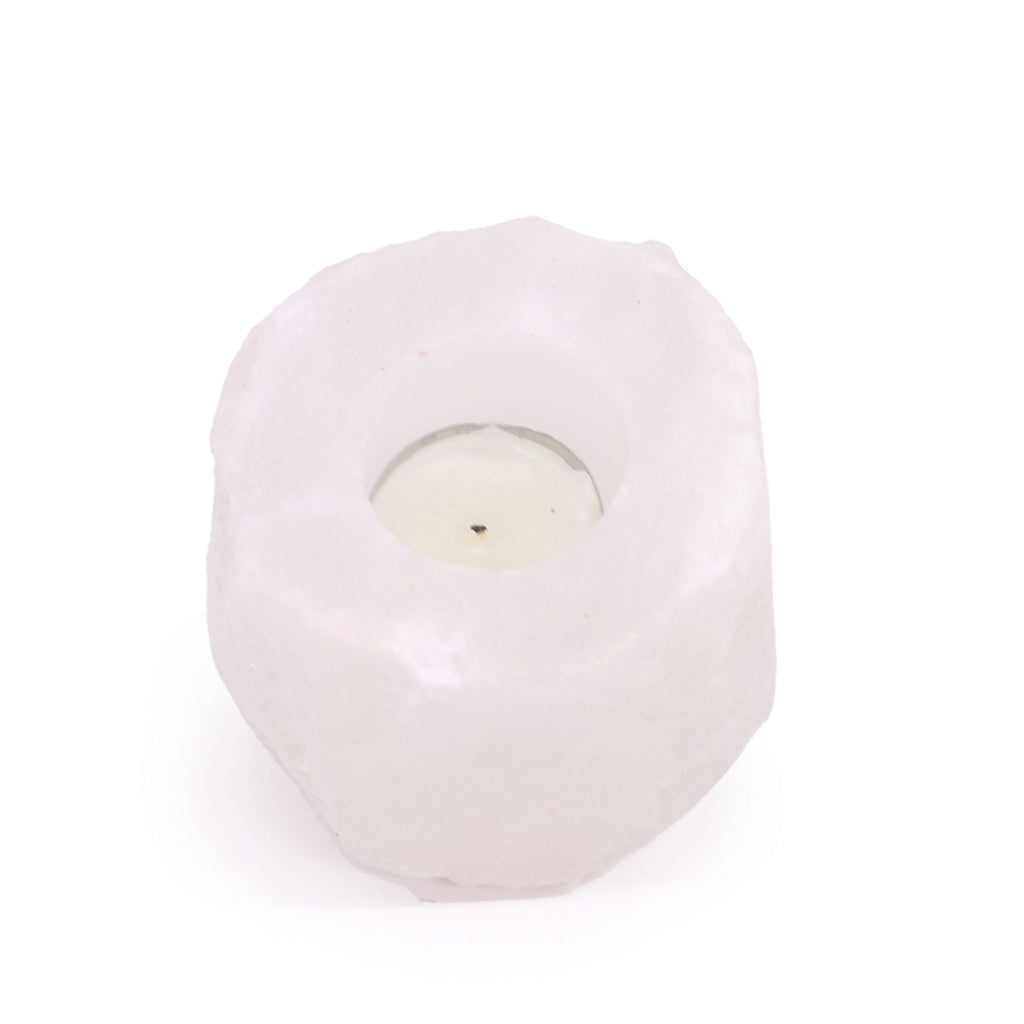 Natural Himalayan Salt Candle Holder – 600–800g