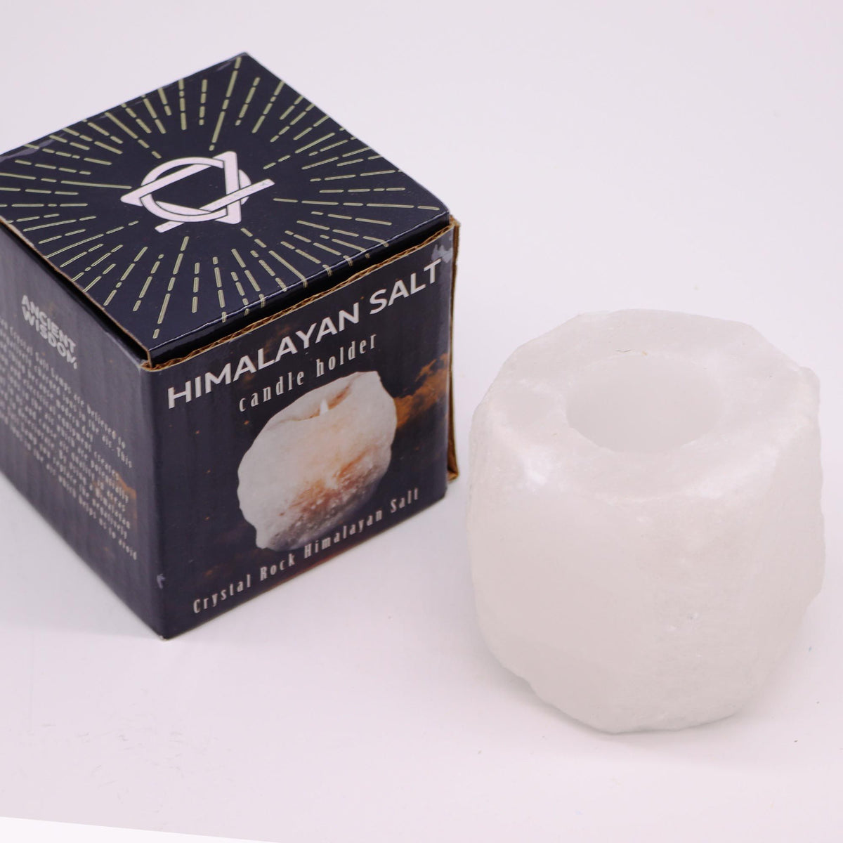 Natural Himalayan Salt Candle Holder – 600–800g