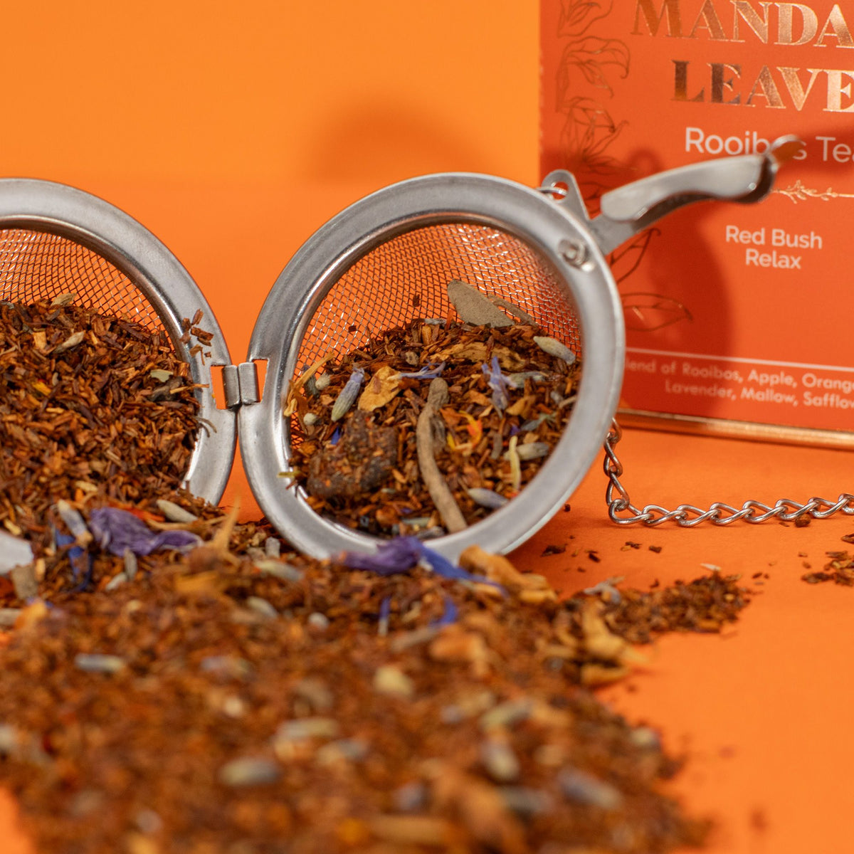 Rooibos Relax Tea – Lavender, Apple & Orange Blossom, 50g Tin