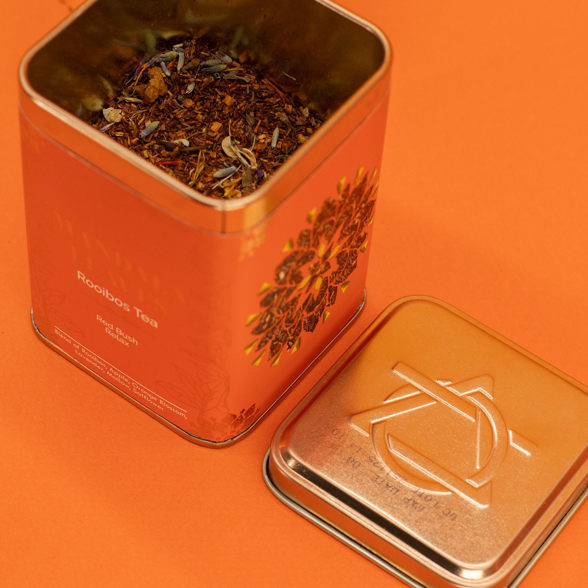 Rooibos Relax Tea – Lavender, Apple & Orange Blossom, 50g Tin