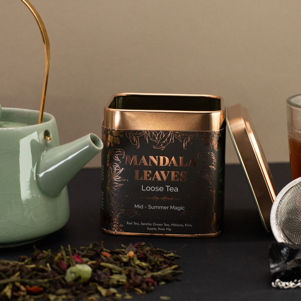 Mid-Summer Magic Tea – Pu Erh, Sencha & Fruit, 50g