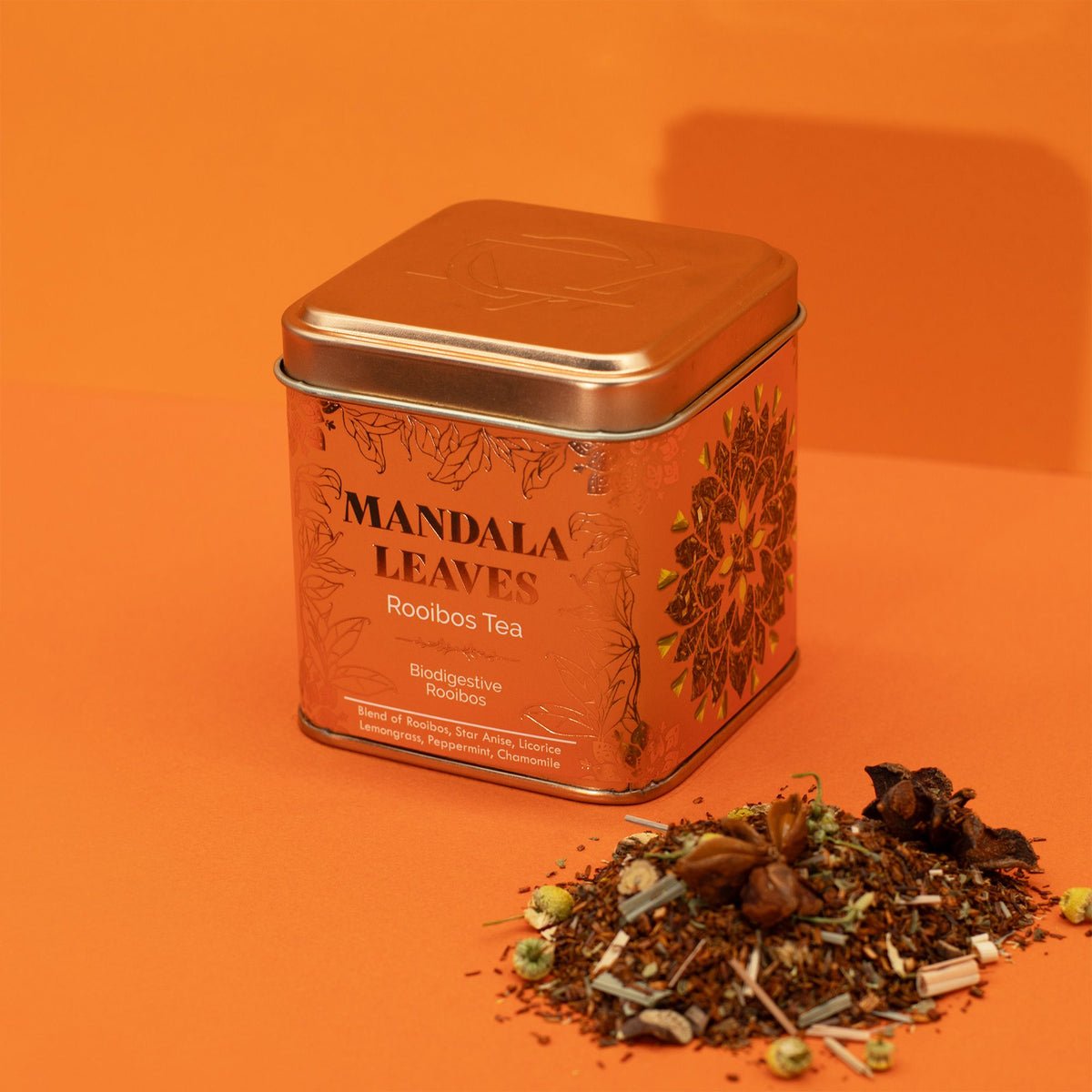 Rooibos, Peppermint & Chamomile Herbal Tea – 50g Tin