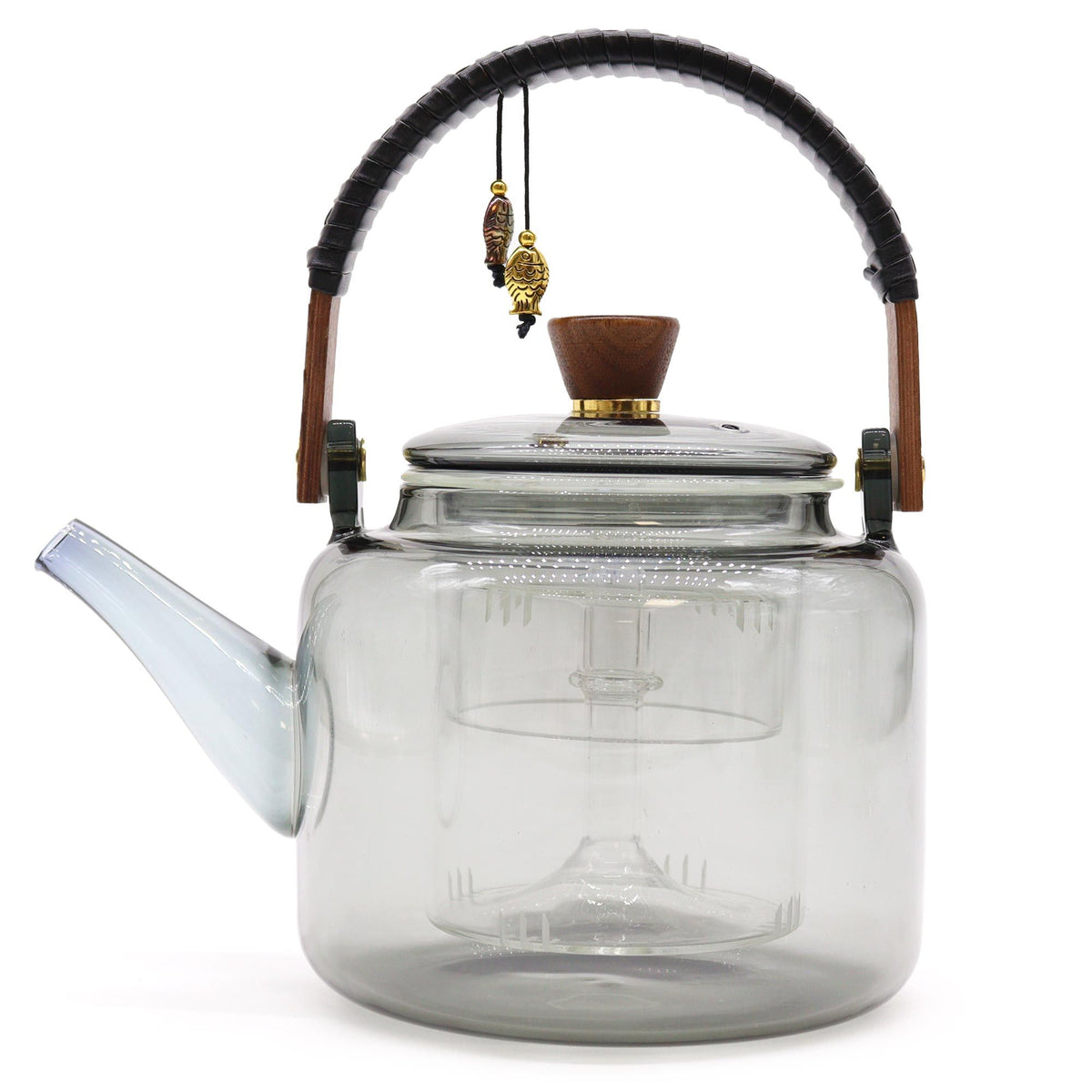 Glass Infuser Teapot – Charcoal, 1L