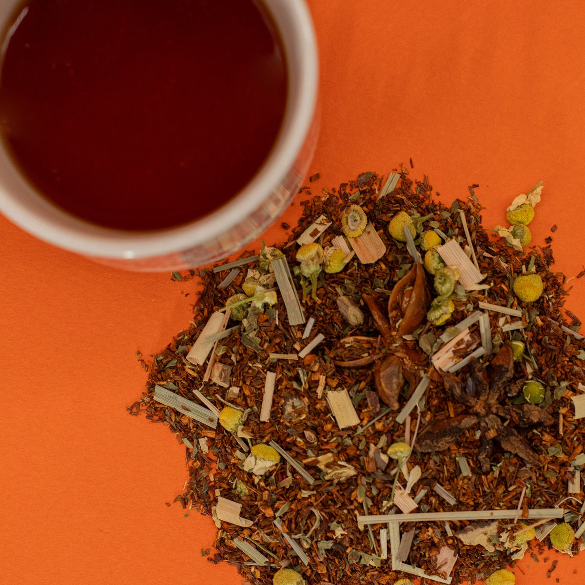 Rooibos, Peppermint & Chamomile Herbal Tea – 50g Tin
