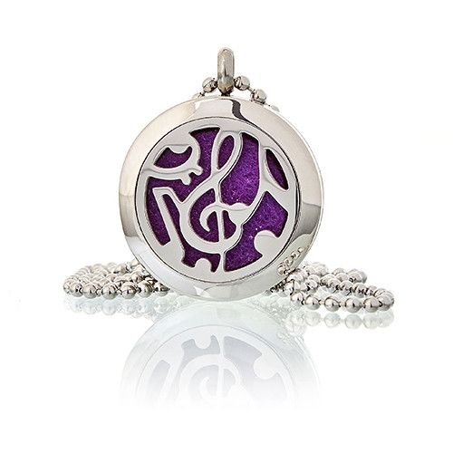 Music Notes Aromatherapy Diffuser Necklace – 25mm