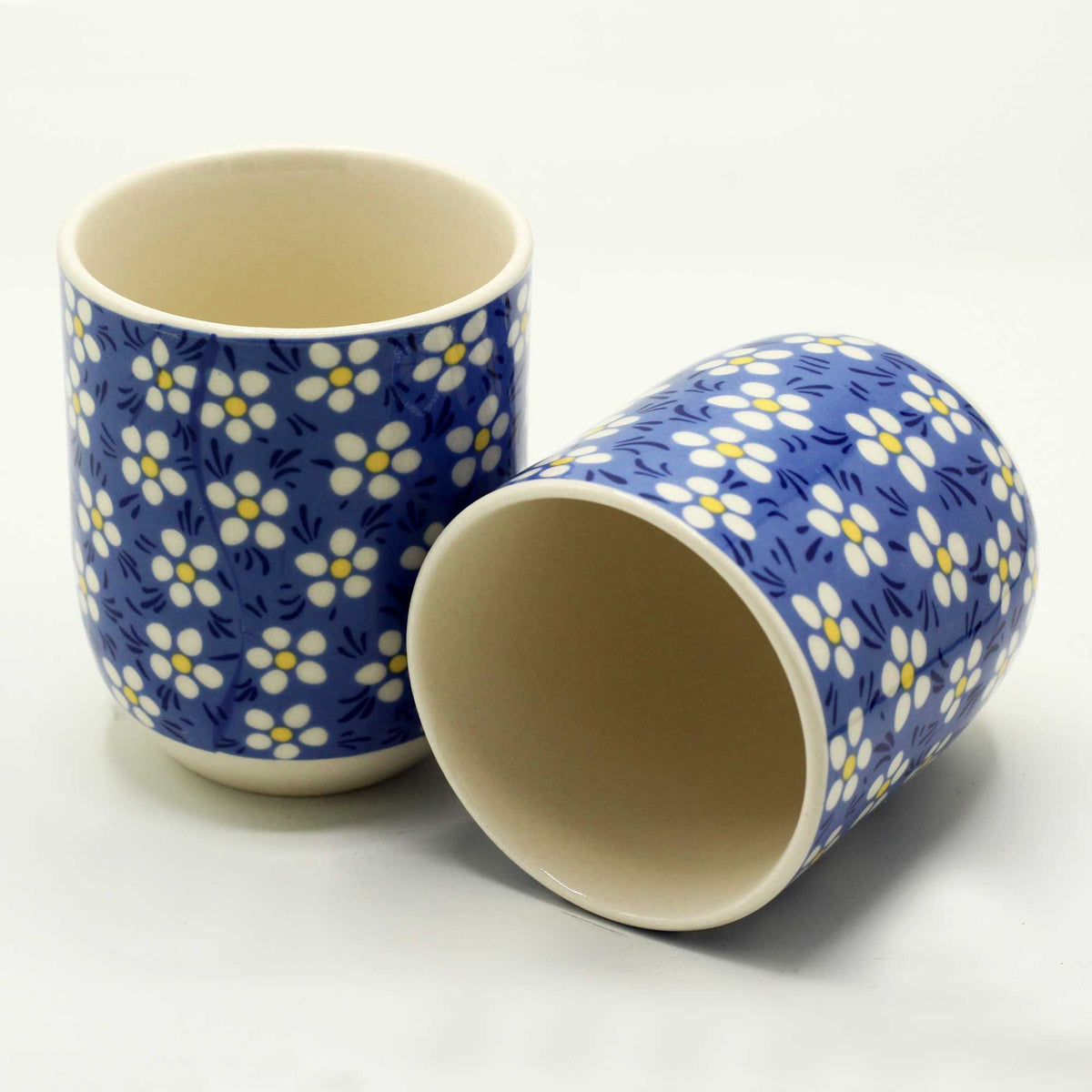 Blue Daisy Herbal Tea Cups