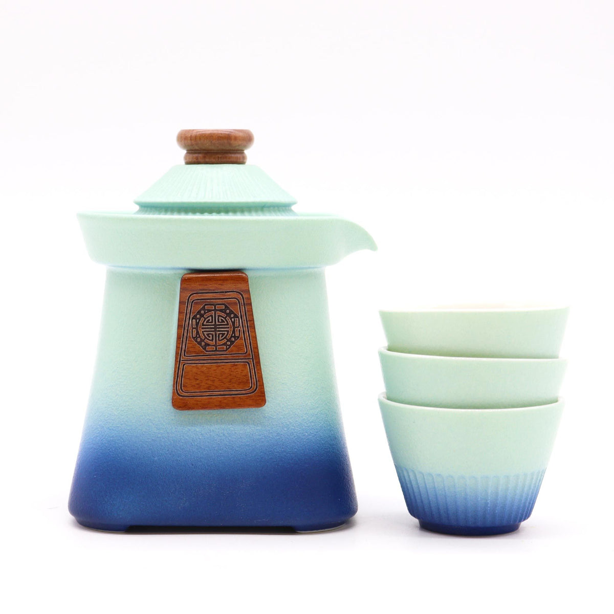 Temple Tea Set – Blue Heaven, Teapot & 3 Cups