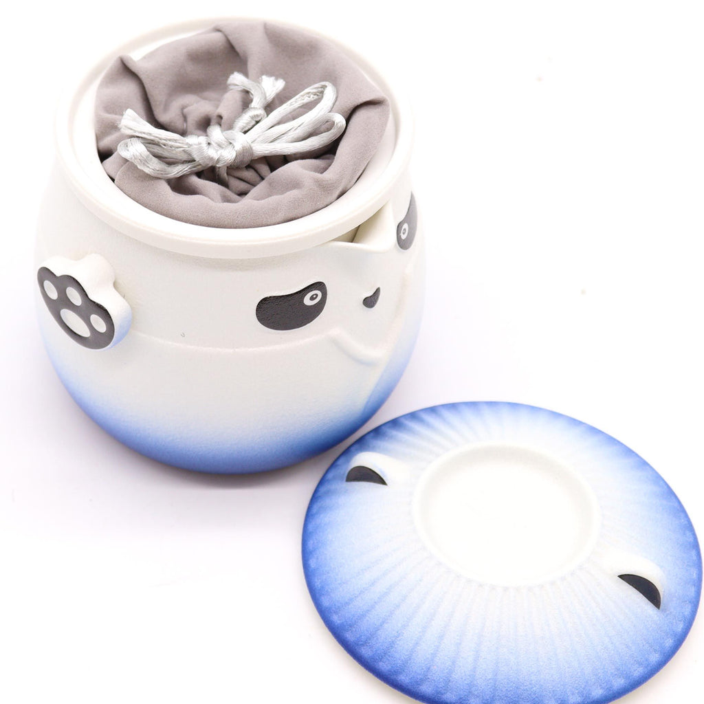 Panda Tea Set – Sky Blue, Teapot & 3 Cups