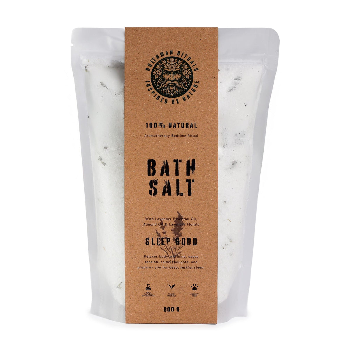 Greenman Rituals Lavender Aromatherapy Epsom Bath Salt – Sleep Good