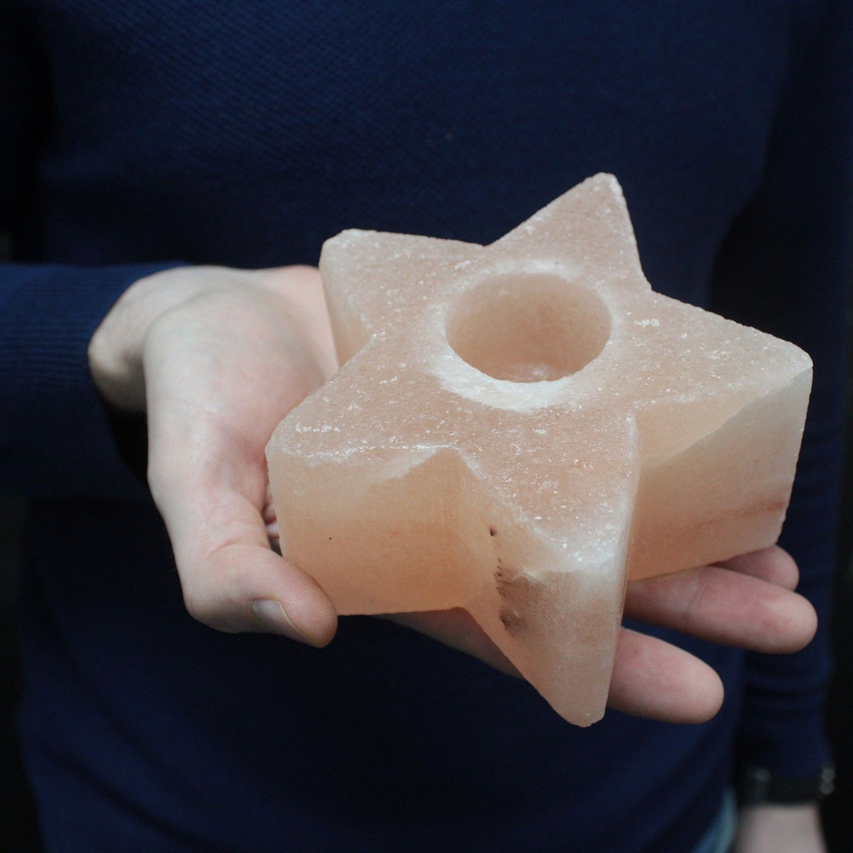 Himalayan Salt Candle Holder – Star
