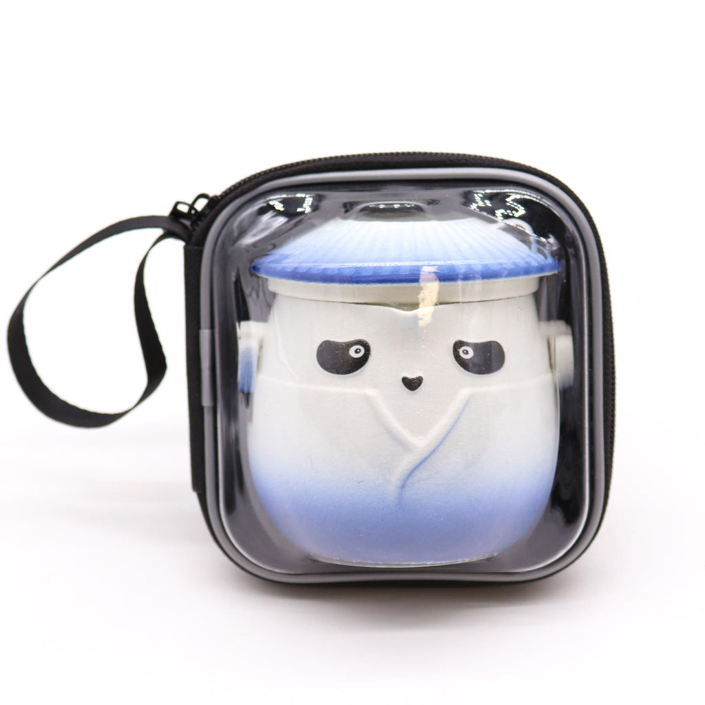 Panda Tea Set – Sky Blue, Teapot & 3 Cups