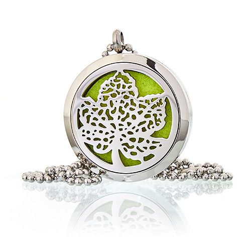 Leaf Aromatherapy Diffuser Necklace – 30mm