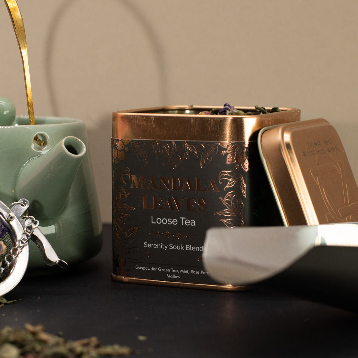 Serenity Souk Green Tea – Mint, Rose & Mallow, 50g