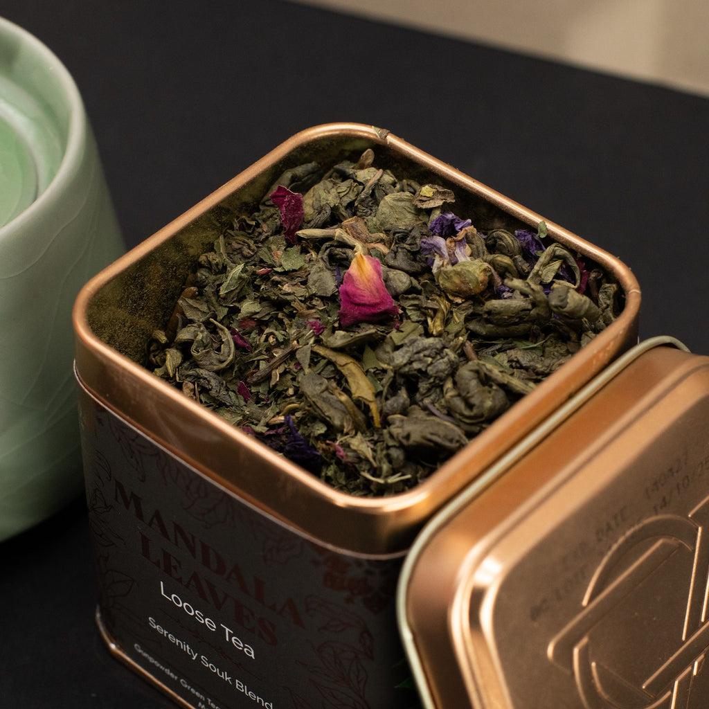 Serenity Souk Green Tea – Mint, Rose & Mallow, 50g