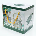 Classic White Herbal Tea Set – Teapot & 6 Cups