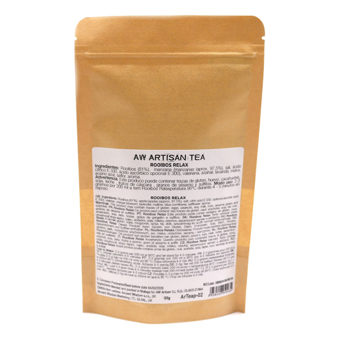 Rooibos Relax Tea – Lavender, Apple & Orange, 50g