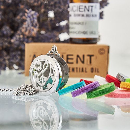 Music Notes Aromatherapy Diffuser Necklace – 25mm