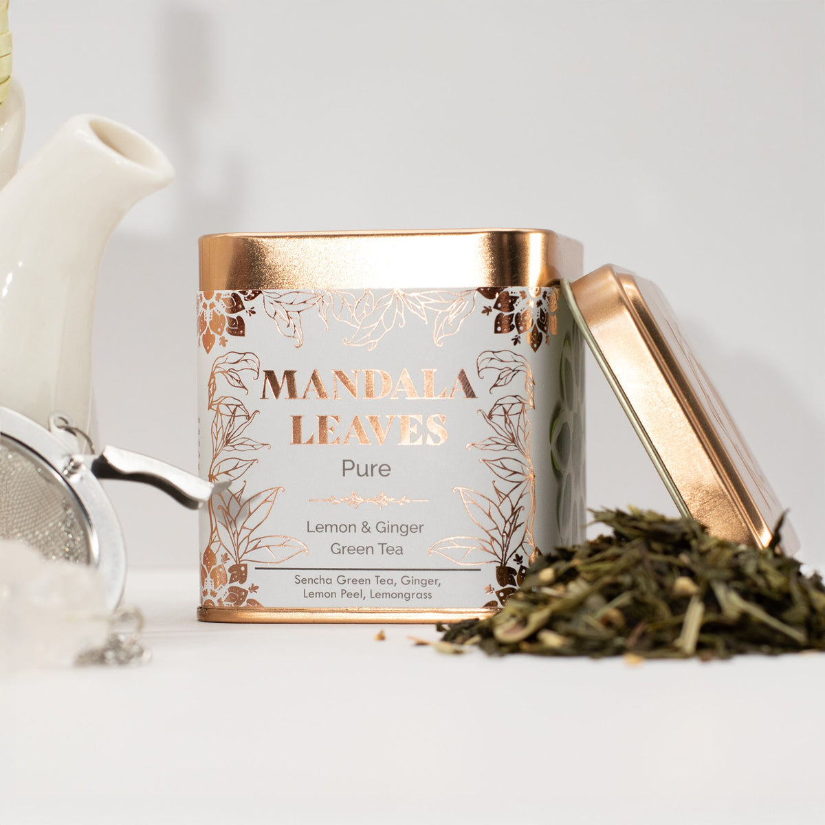 Lemon & Ginger Green Tea – 50g Tin