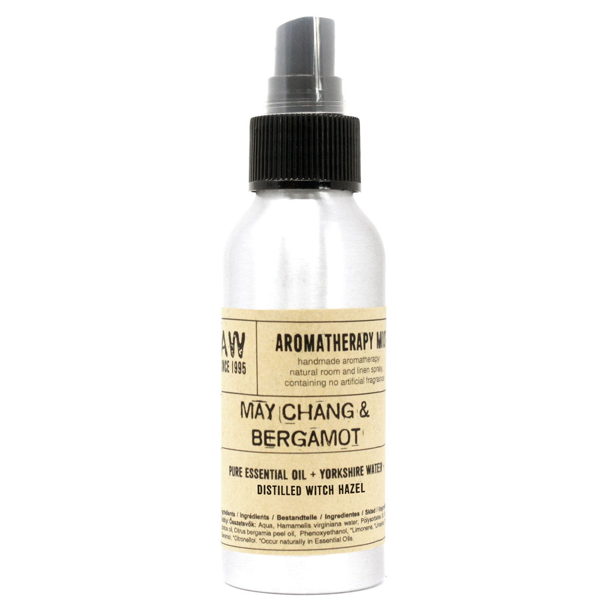 Essential Oil Room & Linen Mist – May Chang & Bergamot, 100ml