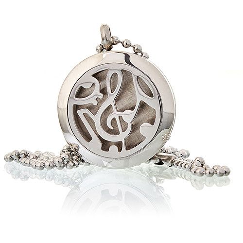 Music Notes Aromatherapy Diffuser Necklace – 25mm
