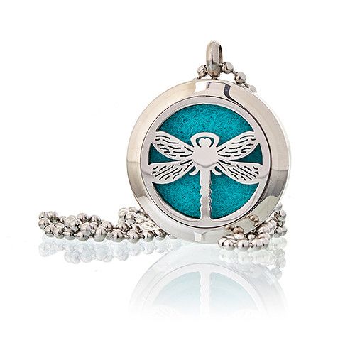 Dragonfly Aromatherapy Diffuser Necklace – 25mm