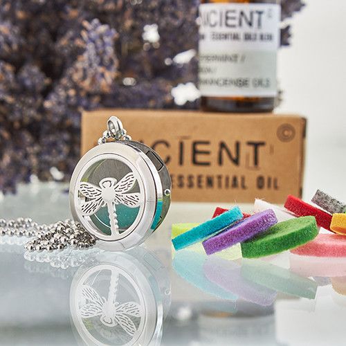Dragonfly Aromatherapy Diffuser Necklace – 25mm