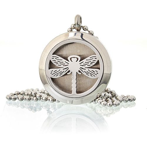 Dragonfly Aromatherapy Diffuser Necklace – 25mm