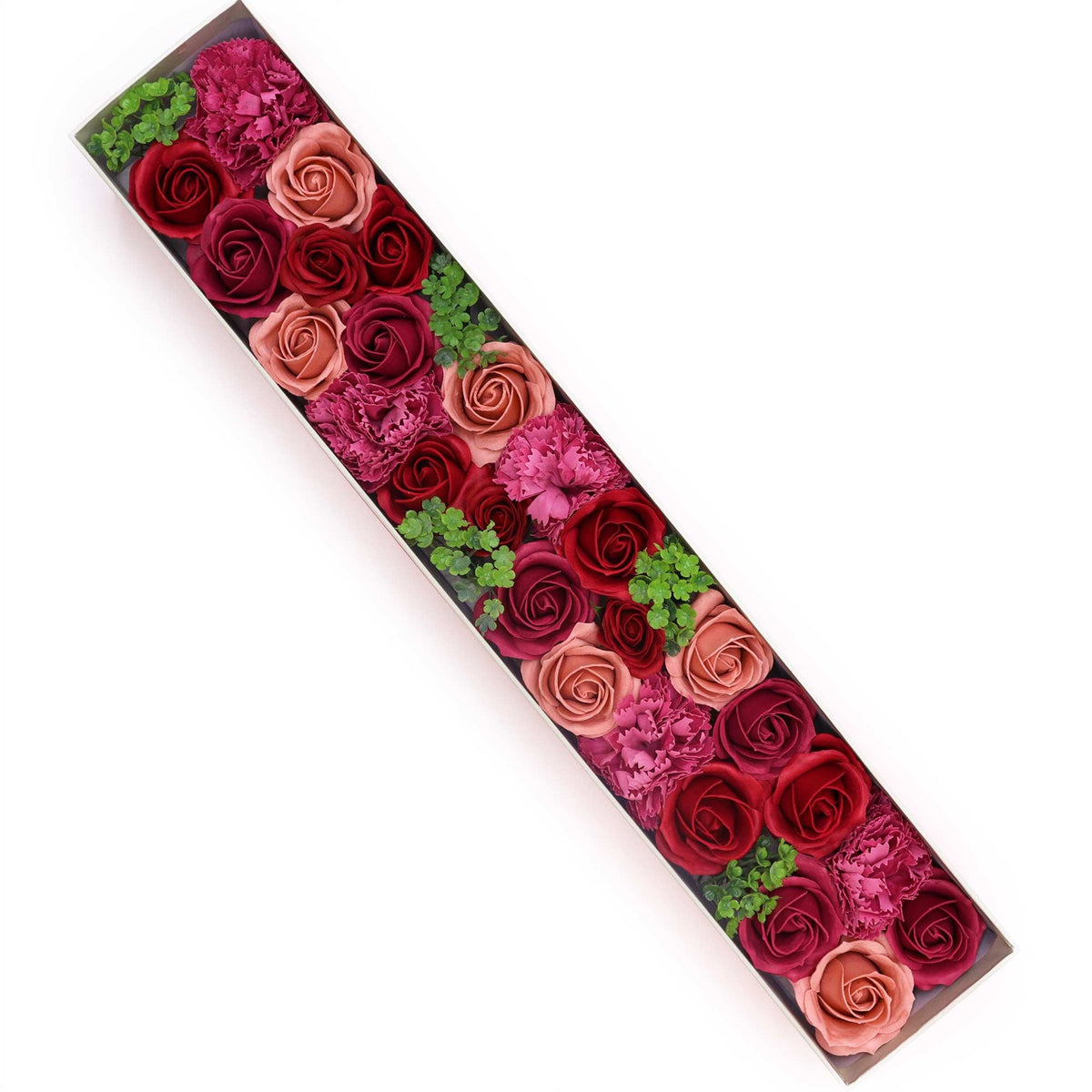 Extra Long Vintage Roses soap flower gift box