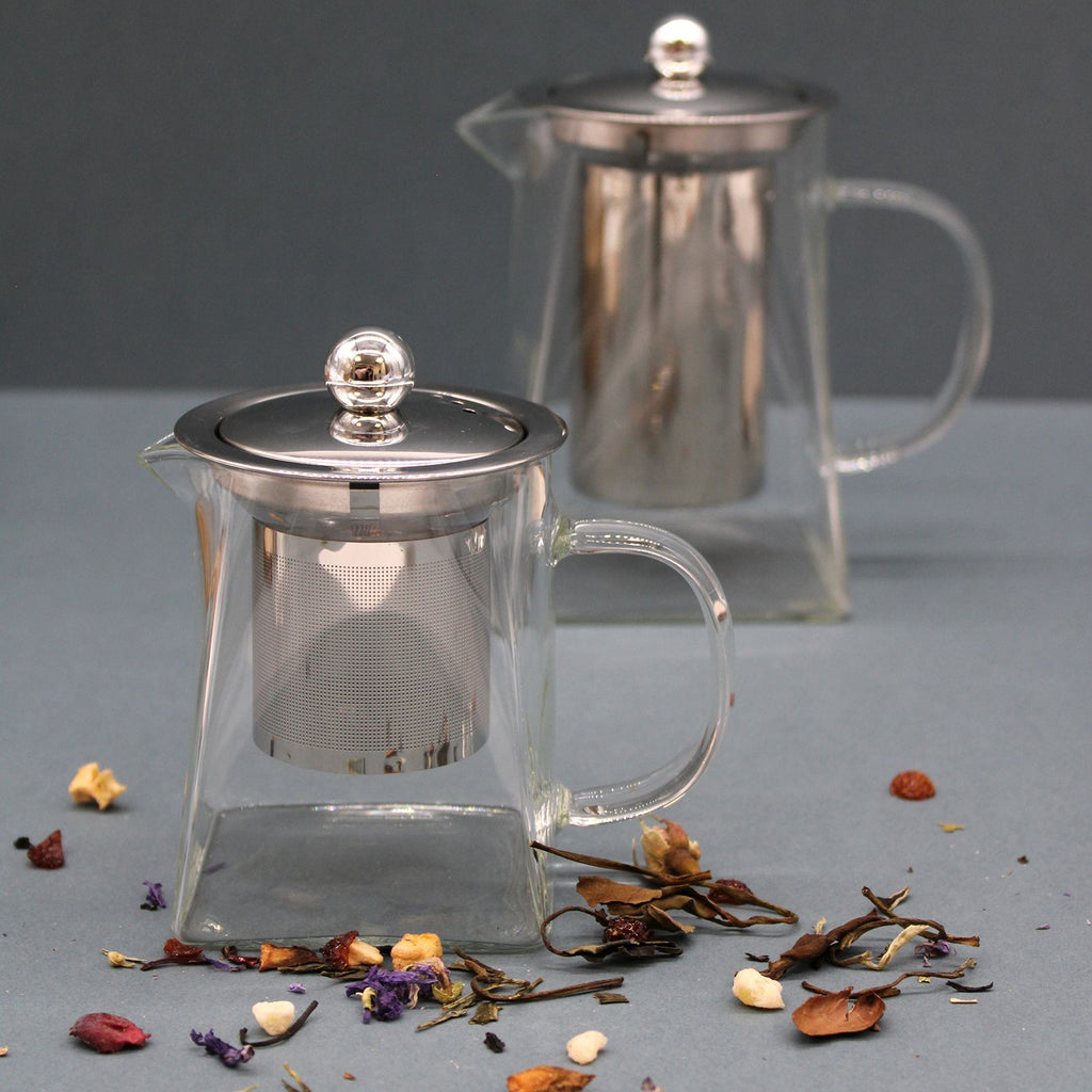 Glass Infuser Teapot – Tower Shape, 350ml