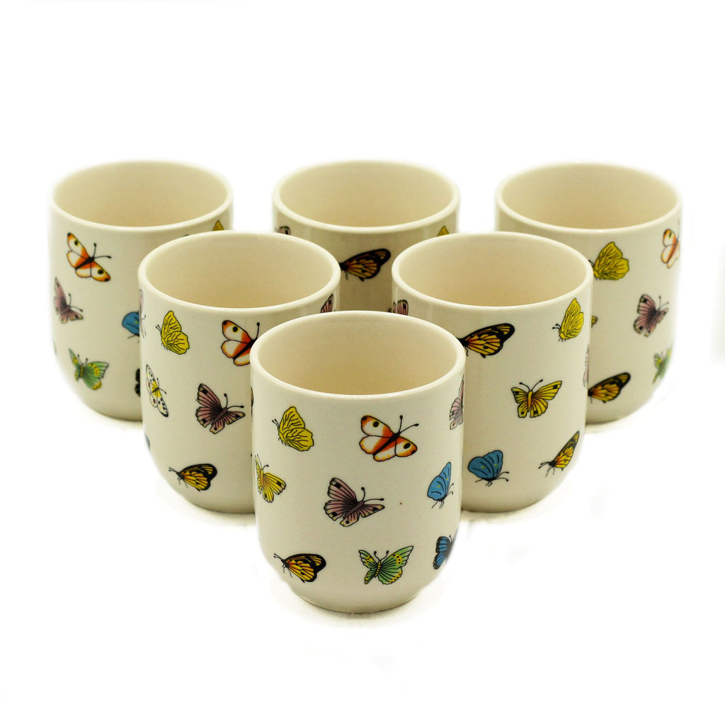 Butterfly Herbal Tea Cups – Set of 6
