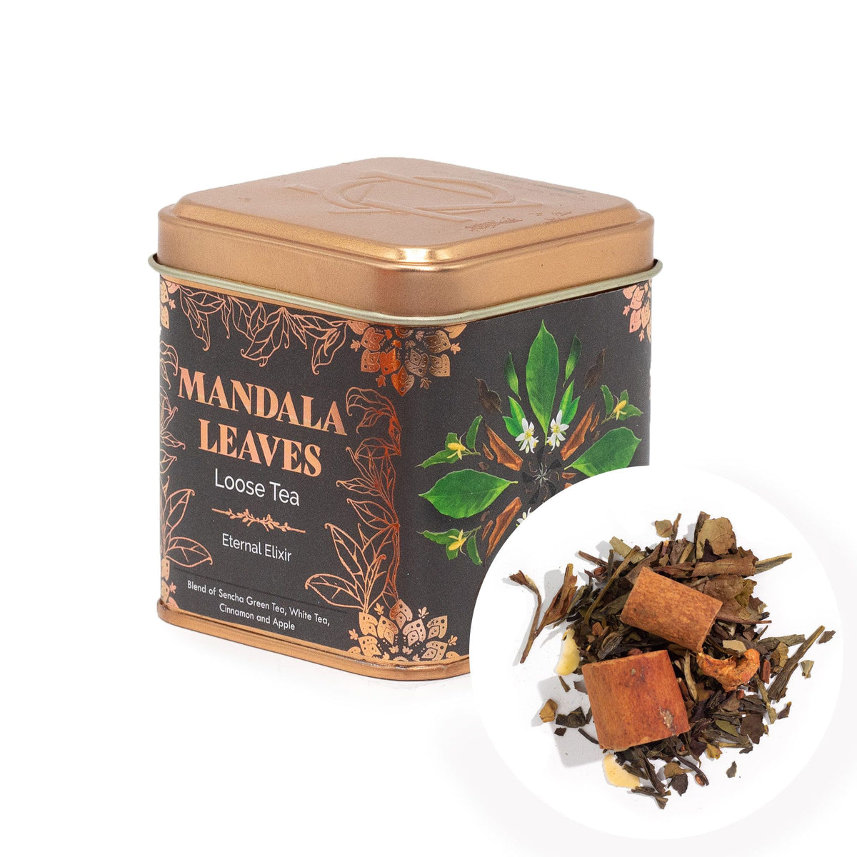 Eternal Elixir Green & White Tea – Apple, Cinnamon & Almond, 50g