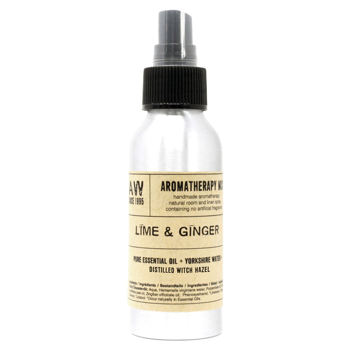Lime & Ginger Essential Oil Room & Linen Mist – 100ml