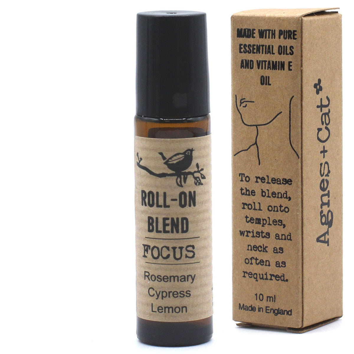 Agnes + Cat FOCUS Essential Oil Roll-On – 10ml