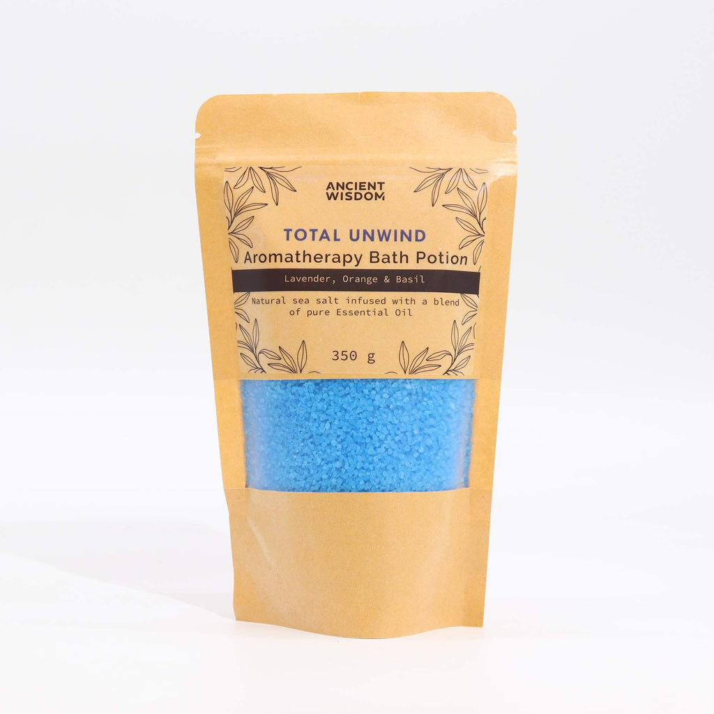 Aromatherapy Bath Potion in Kraft Bag 350g - Total Unwind
