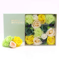 Square Spring Celebration soap flower gift box