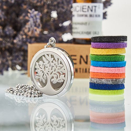 Tree of Life Aromatherapy Diffuser Necklace – 30mm